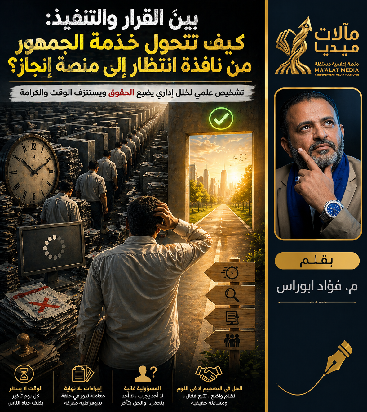 خدمة الجمهور بين النية الإصلاحية والتعثر الإجرائي: كيف نستعيد كفاءة الإدارة العامة؟