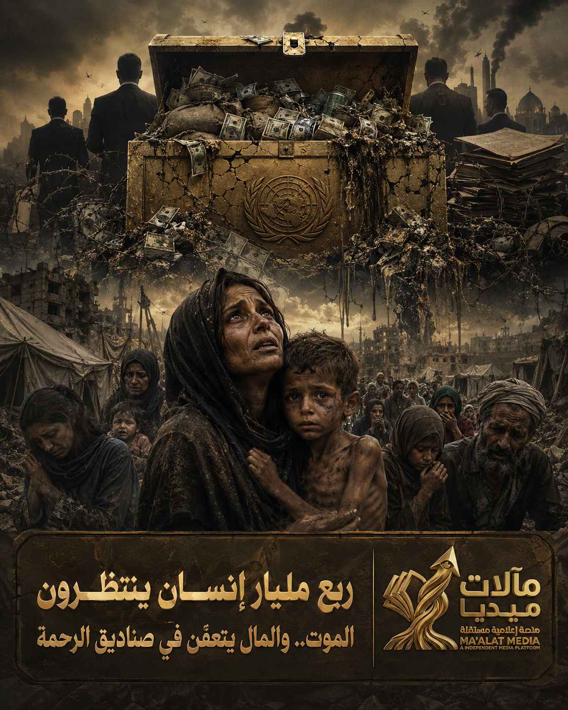 ربع مليار إنسان ينتظرون الموت.. والمال يتعفّن في صناديق الرحمة