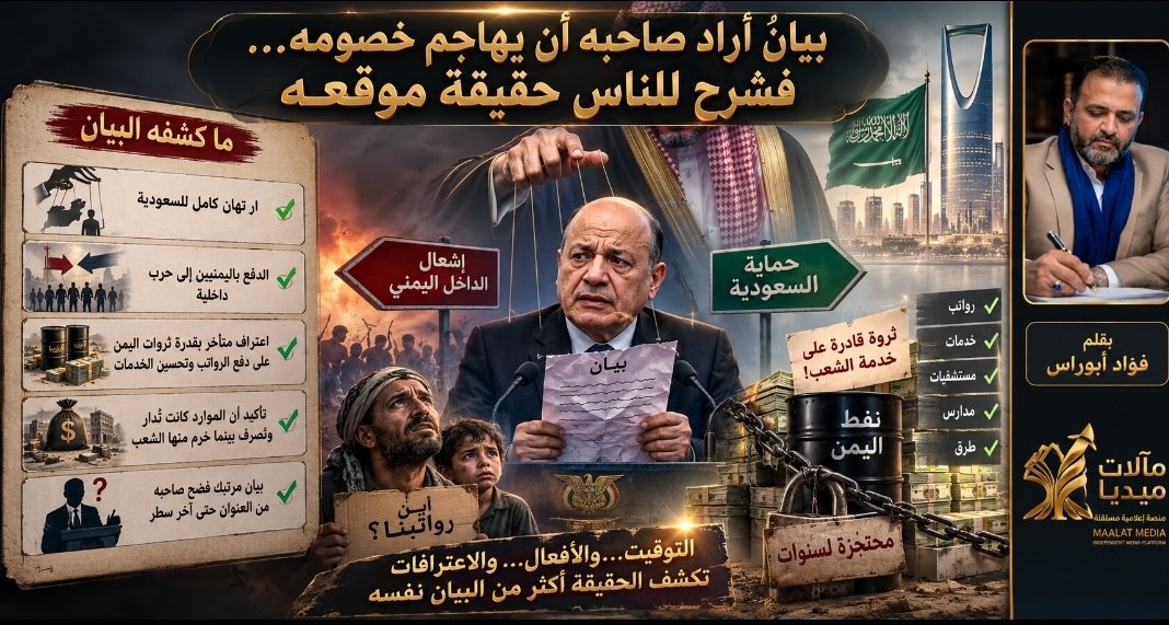 بيانٌ أراد صاحبه أن يهاجم خصومه… فشرح للناس حقيقة موقعه